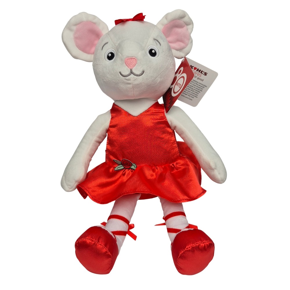 Kohls Care Angelina Ballerina Mouse Red Dress 80 Years Mattel